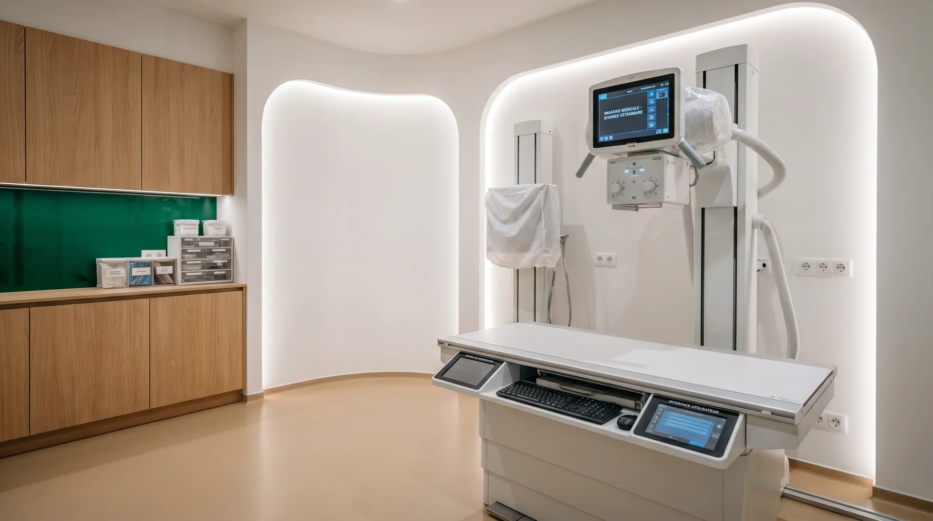 Salle d'imagerie médicale avec radiographie numérique